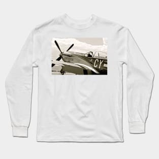 P-51 Mustang Fighter Plane Long Sleeve T-Shirt